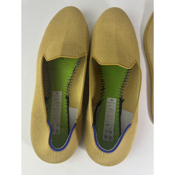 Rothy’s LemonDrop Loafers Round Toe Ballet Flat Slip On Knit Yellow Shoes 8.5 - Picture 13 of 16